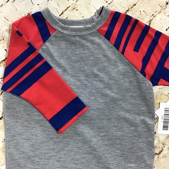New With Tags! Unisex LuLaRoe Sloan 3/4 Sleeves Raglan Top Size 4 - Picture 5 of 7